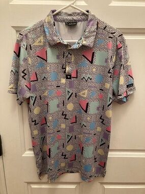Bad Birdie Men's Geometric 90’s retro design